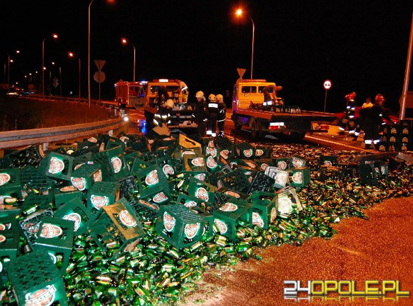 Autostrada utonęła w piwie