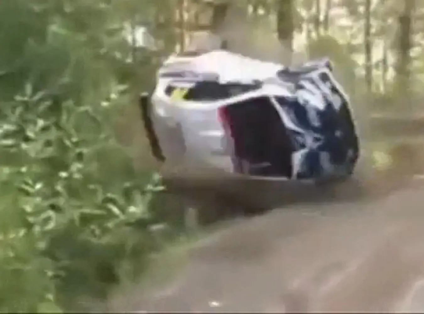 Tak Raikkonen dachował podczas rajdu