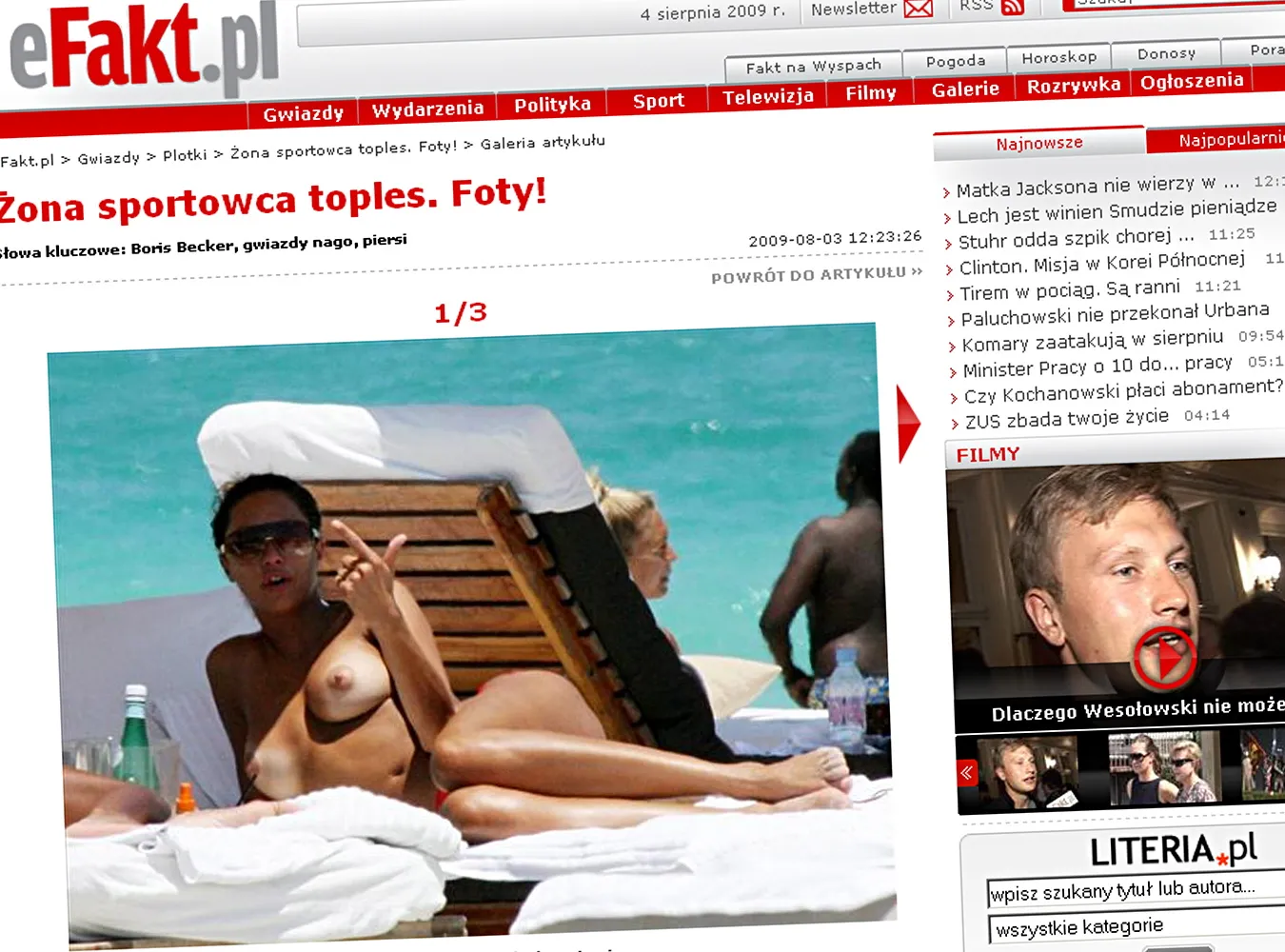 Zobacz obłędny biust żony tenisisty