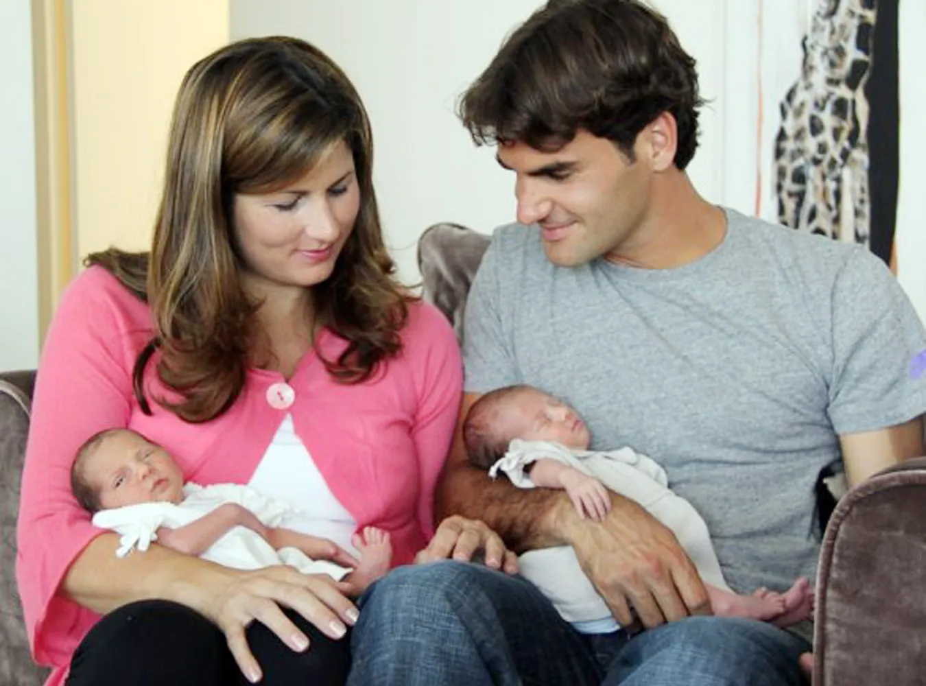 Federer pokazał swoje córeczki na Facebooku