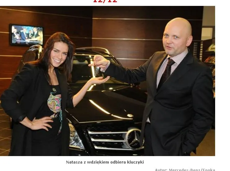 Natasza przegrała, a mercedes i tak jest jej