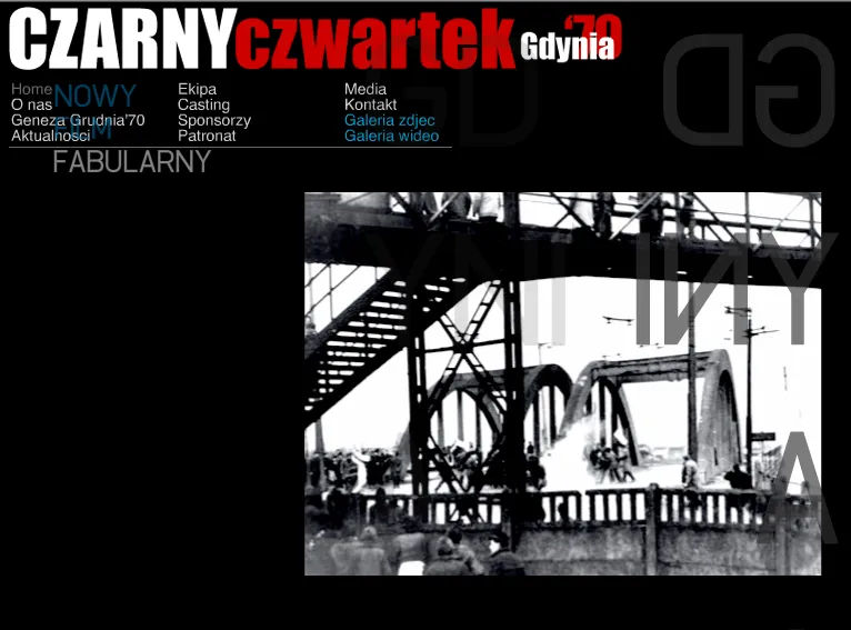 Oficjalna strona filmu  quot;Czarny czwartek quot; o masakrze Grudnia  apos;70