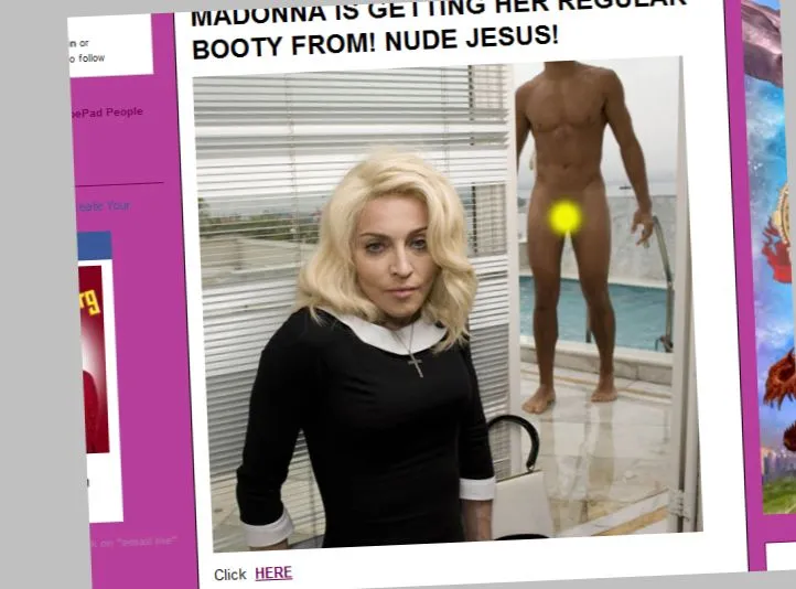 Kochanek Madonny pokazuje zawartość slipek