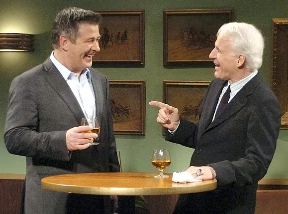 Alec Baldwin i Steve Martin w skeczu  quot;The Platinum Lounge quot;