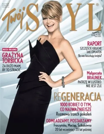 Grażyna Torbicka na okładce  quot;Twojego Stylu quot;, grudzień 2009