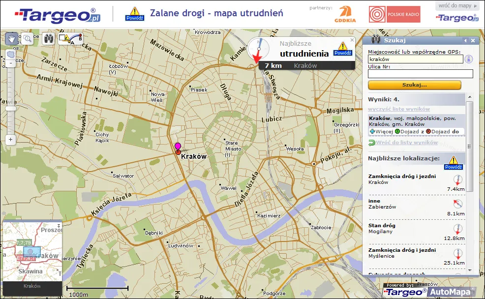 Zalane drogi! Zobacz, gdzie jest tragicznie