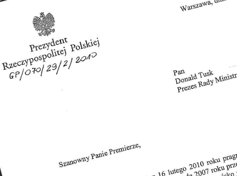 Przeczytaj list prezydenta o Sikorskim