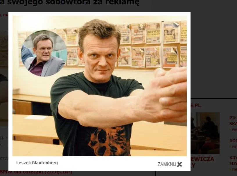 Pazura spotkał się w sądzie z sobowtórem