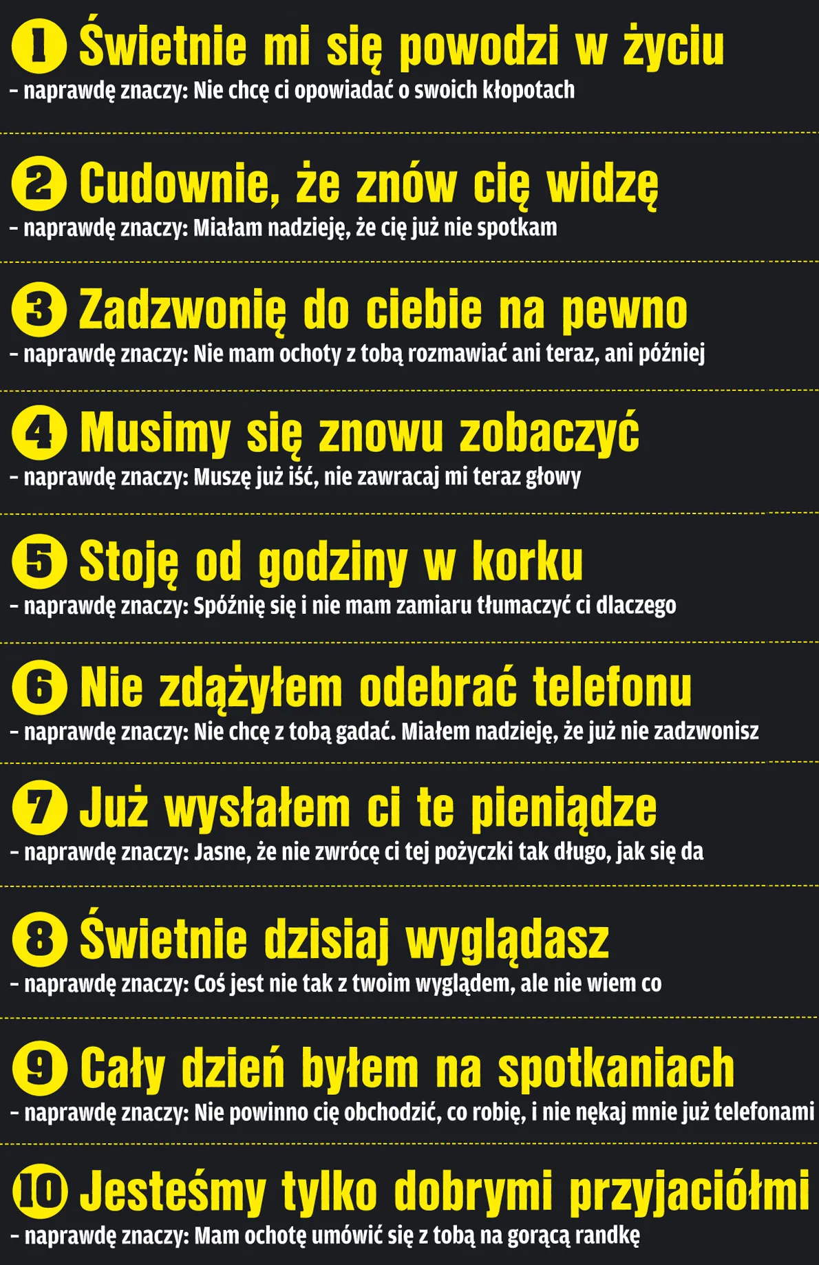 Nie wierz, kiedy to usłyszysz