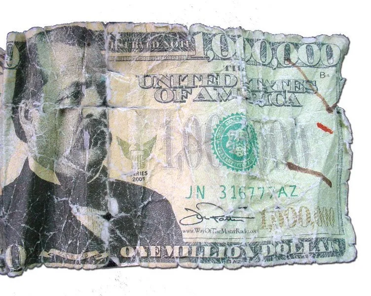 Wpadł, bo chciał płacić miliondolarowym banknotem