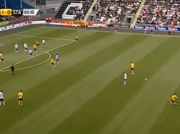 Zobacz gola z rzutu wolnego z 40 metrów!