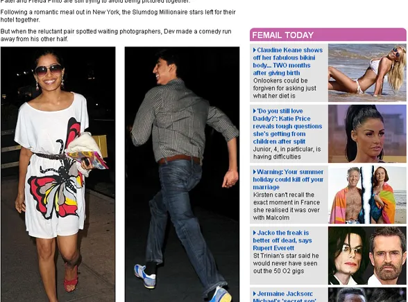 Gwiazdy Slumdoga udają, że nie są razem