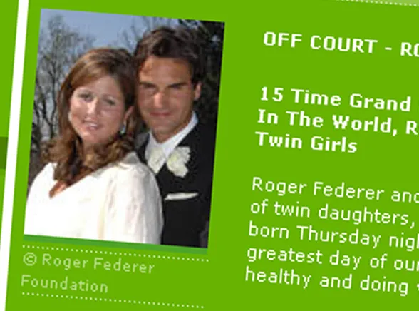 Federerowi urodziły się bliźniaczki