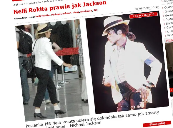 Nelly Rokita niczym Michael Jackson