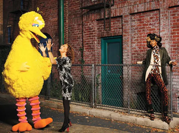 Piękne modelki z Wielkim Ptakiem