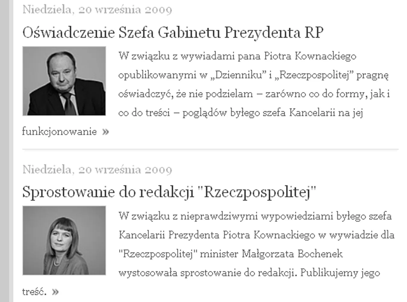 Ludzie prezydenta o kłamstwach eks-szefa