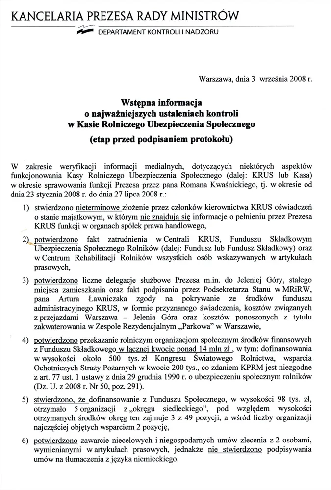 Ujawniamy raport o przekrętach w KRUS