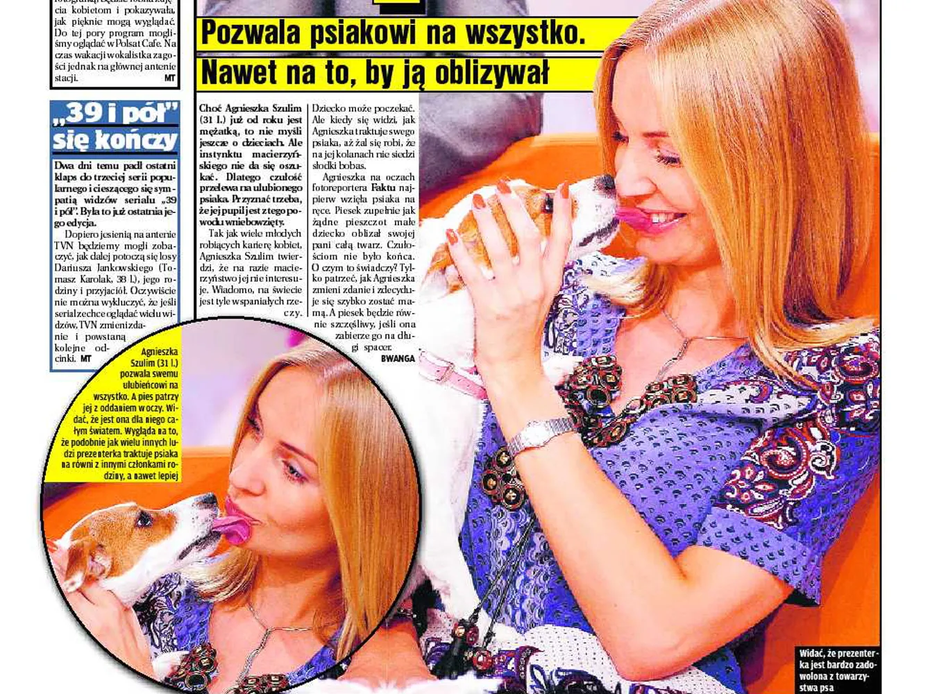 Zobacz gorący pocałunek Agnieszki Szulim