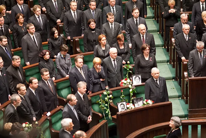 Pożegnanie ofiar katastrofy w Smoleńsku w Sejmie RP