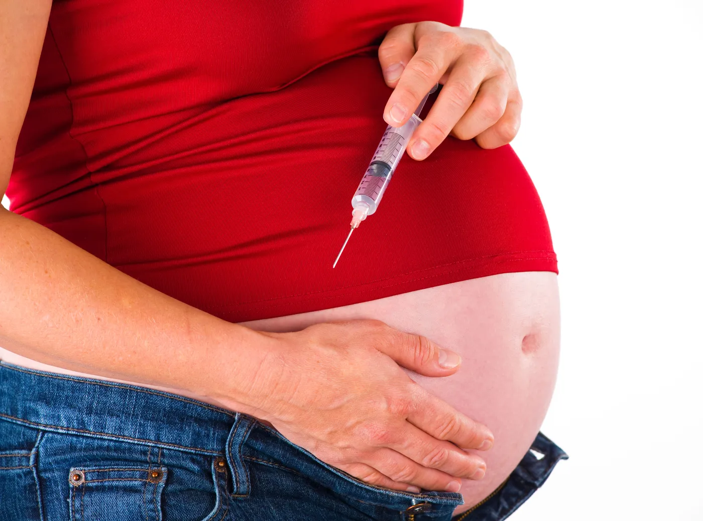 ciąża zastrzyk strzykawka
