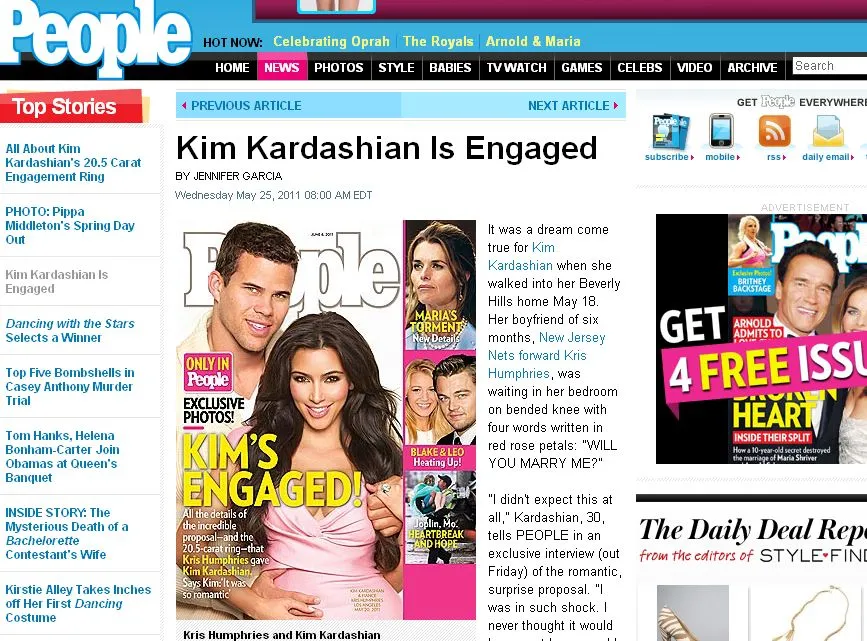 Kim Kardashian zaręczona! Pierścionek wart 2 miliony dolarów