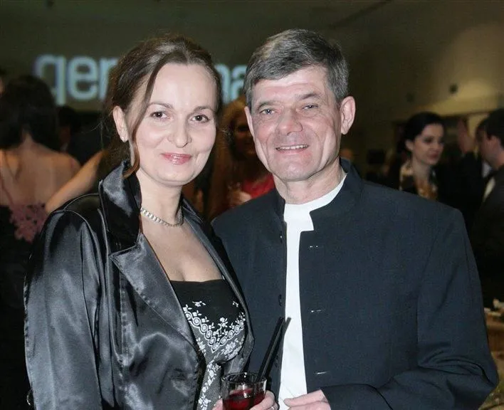 Henryk Gołębiewski z żoną