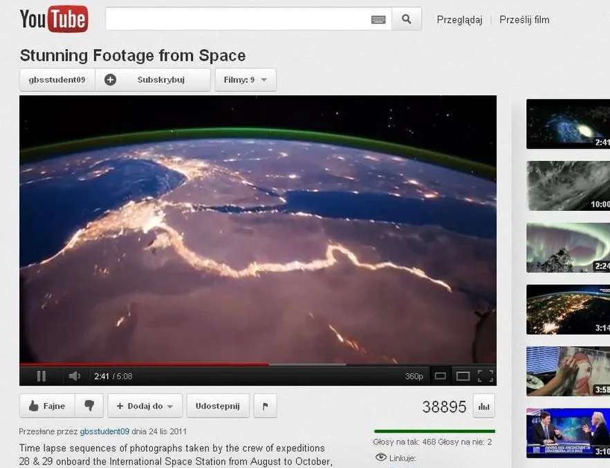 W pięć minut dookoła Ziemi. Zobacz malownicze wideo
