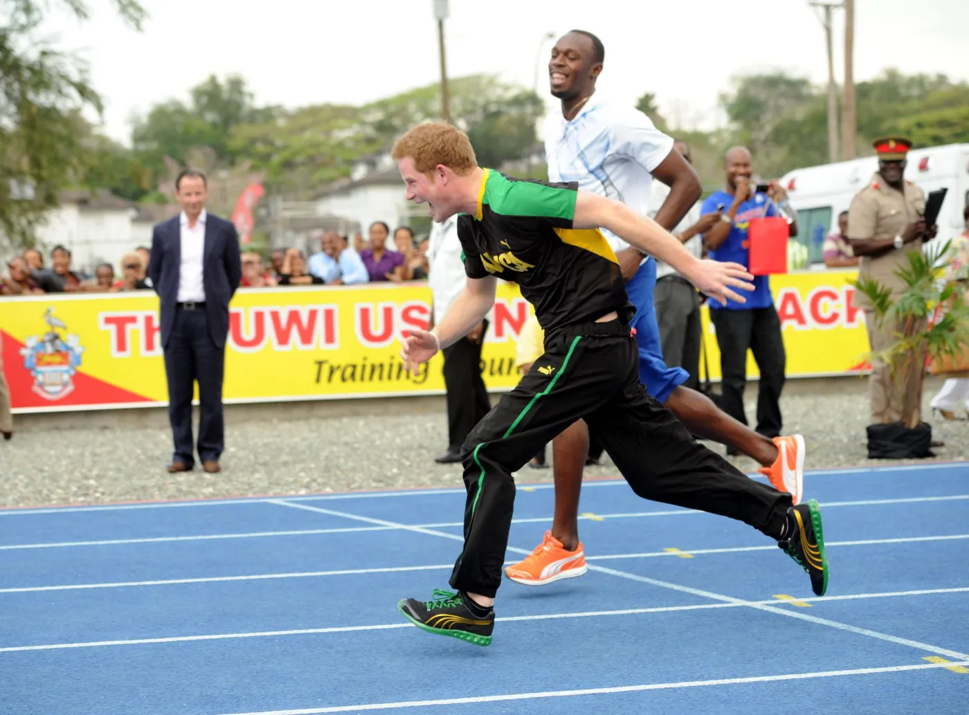 Książe Harry i Usain Bolt