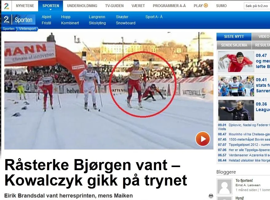 Upadek Justyny Kowalczyk