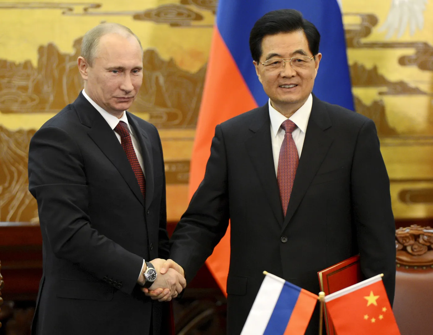 Władimir Putin i Hu Jintao