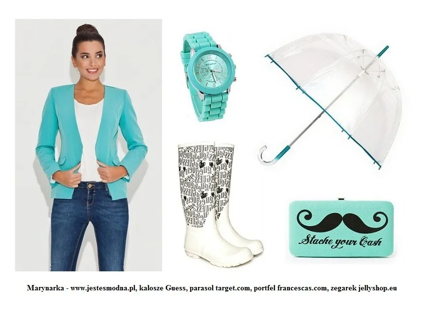 Modne stylizacje na deszcz