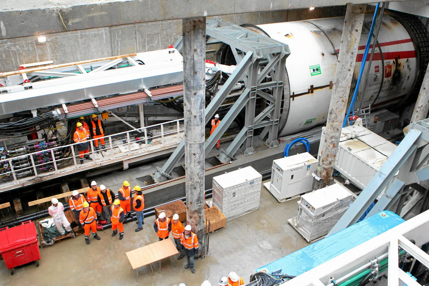 Budowa metra - tarcza Anna