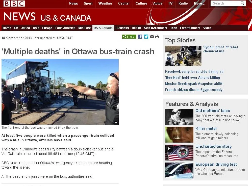 Screen ze strony BBC News