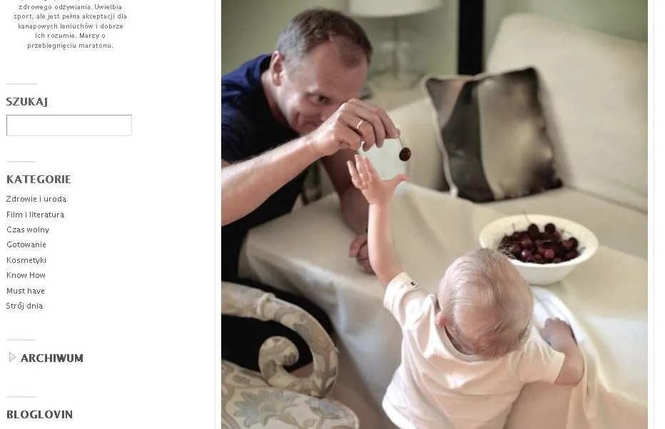 Donald Tusk na blogu córki