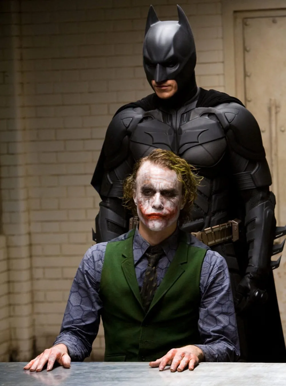 Christian Bale i Heath Ledger w  quot;Mrocznym rycerzu quot;