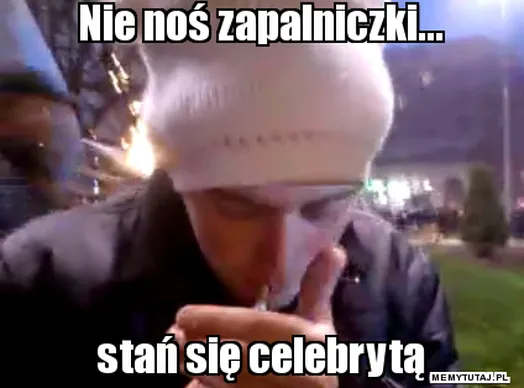 odpalanie szluga od tęczy