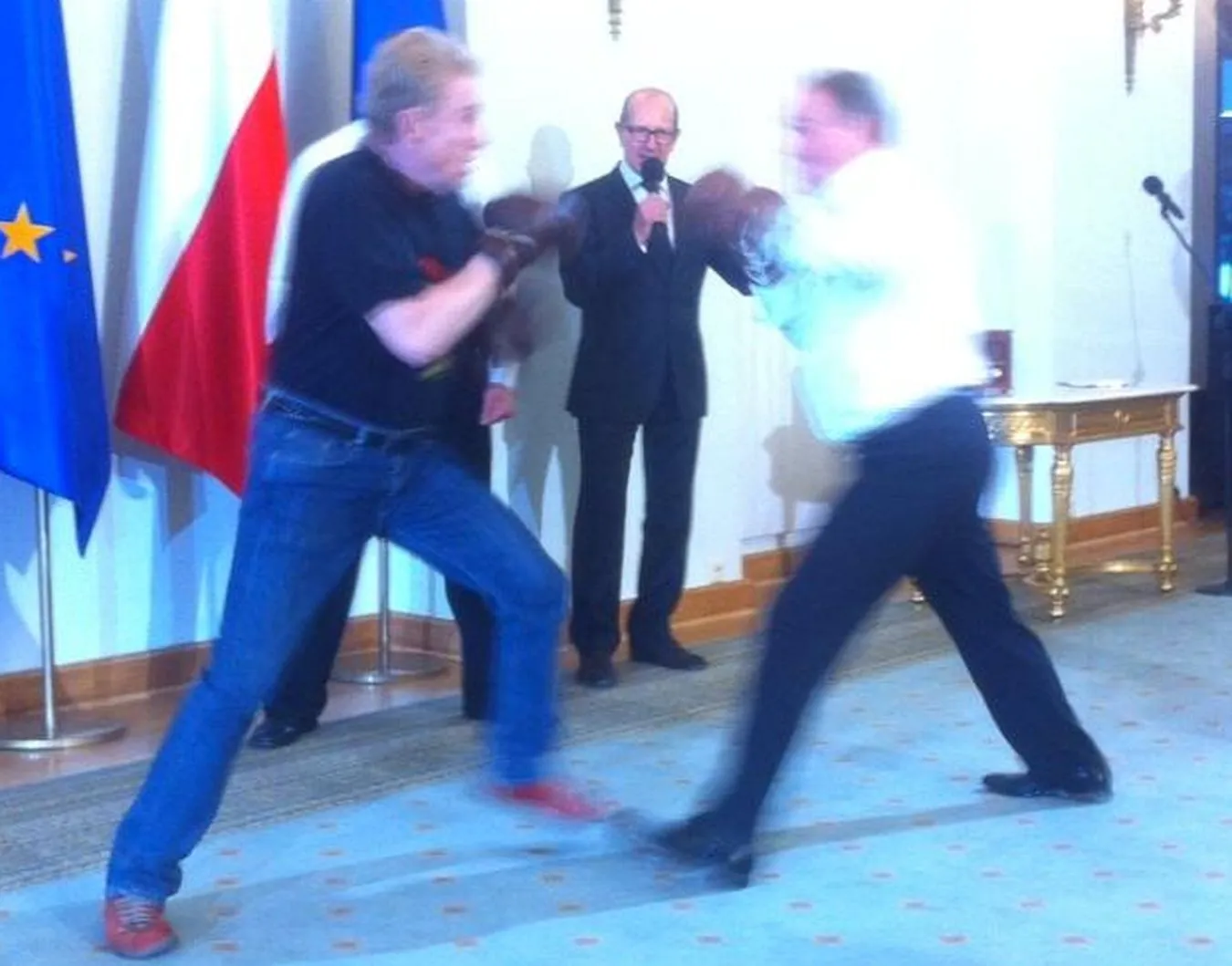 Boks w Pałacu Prezydenckim
