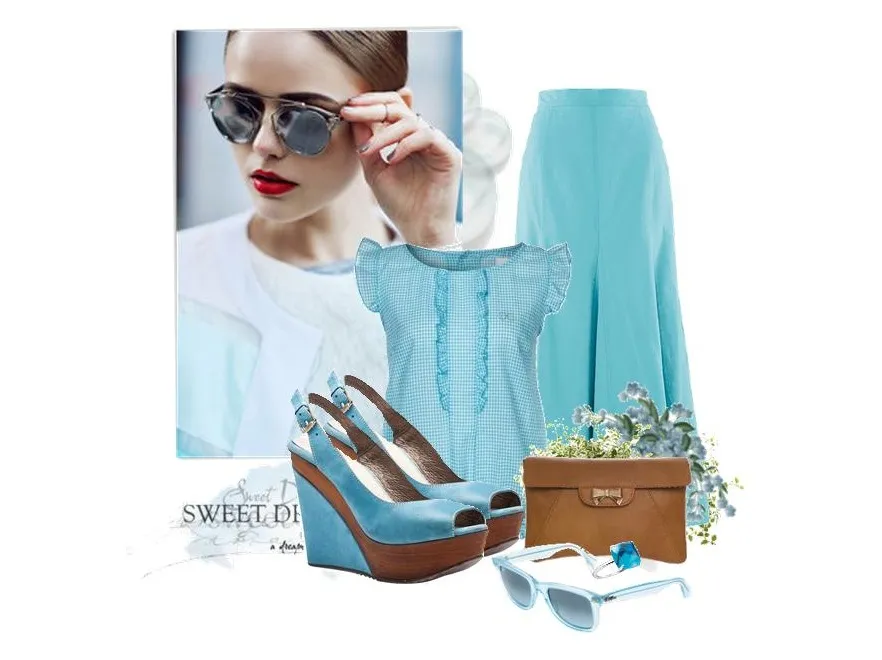 Wielki błękit - STYLIZACJE z niebieskimi ubraniami wiosna/lato 2014