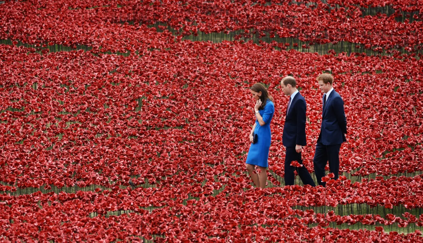 Morze maków jak morze krwi. Para książęca czci pamięć poległych w I wojnie światowej