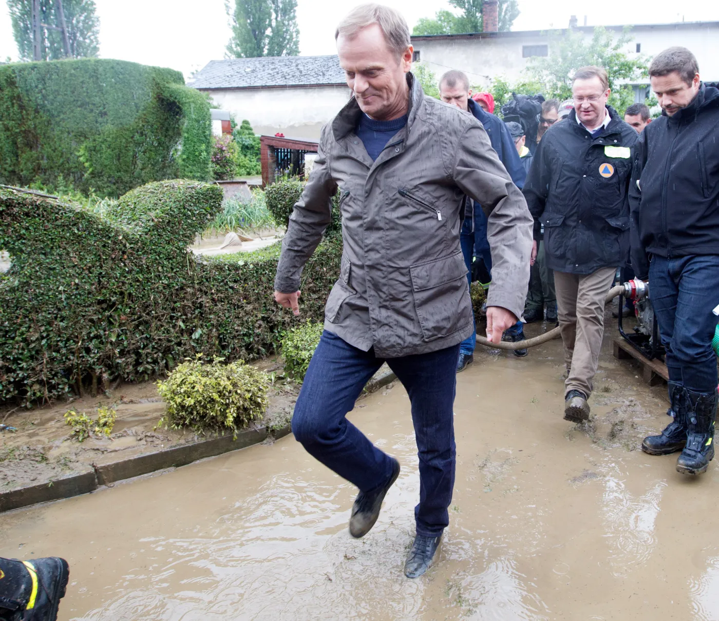 Donald Tusk w Głuchołazach