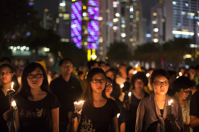 Mieszkańcy Hongkongu uczcili ofiary masakry na Tiananmen