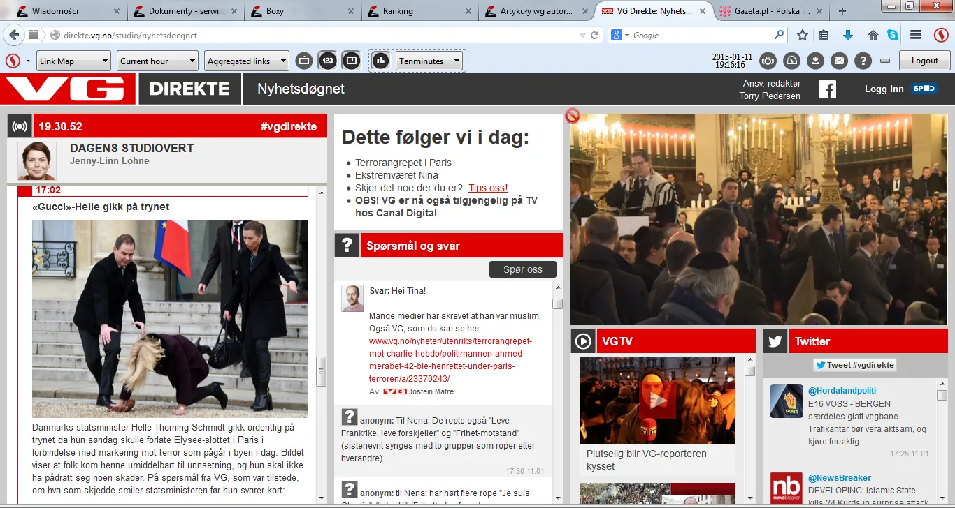 Pech duńskiej premier. Norweskie media śmieją się z jej wizyty w Paryżu