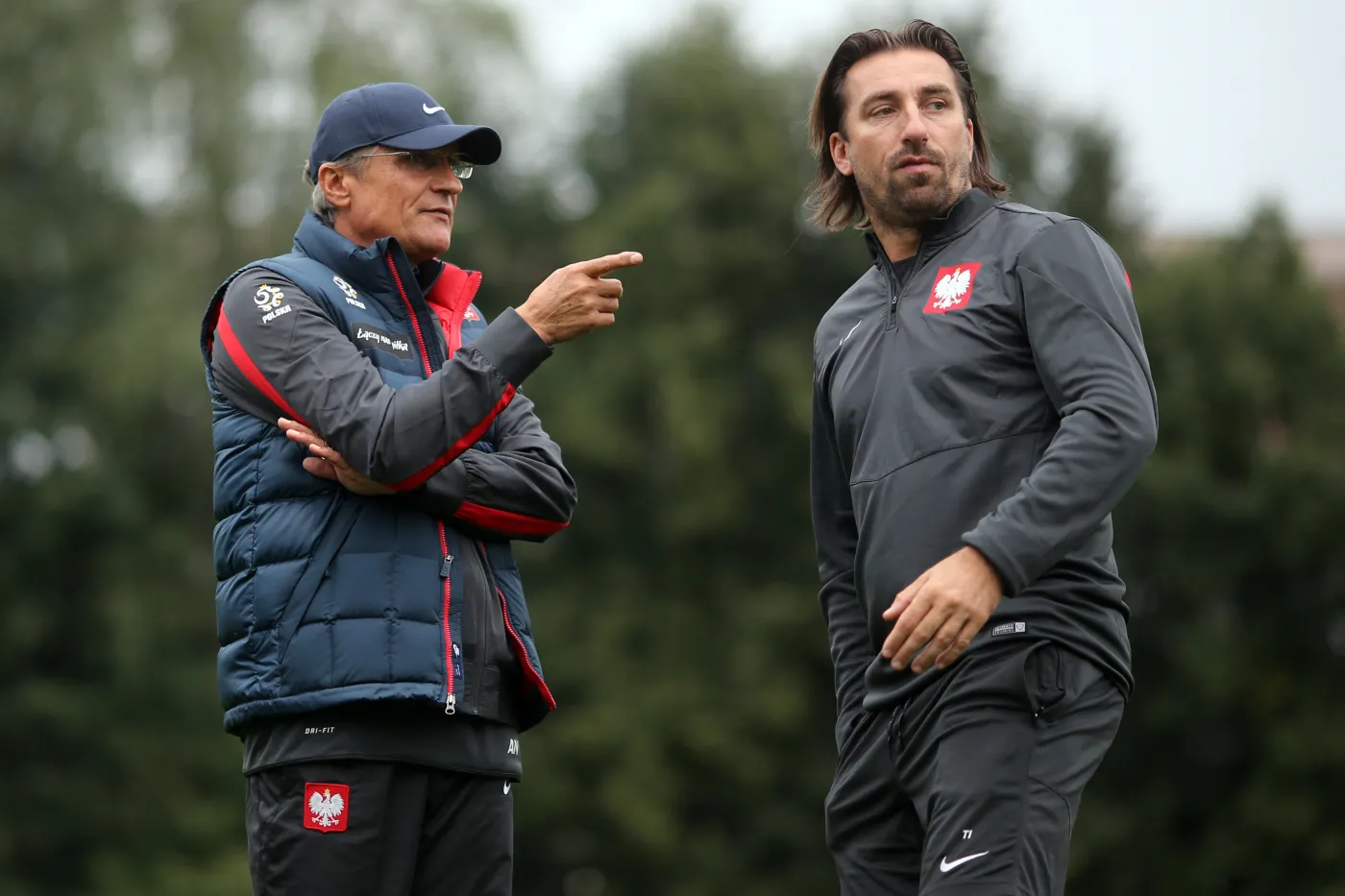 Adam Nawałka i Tomasz Iwan