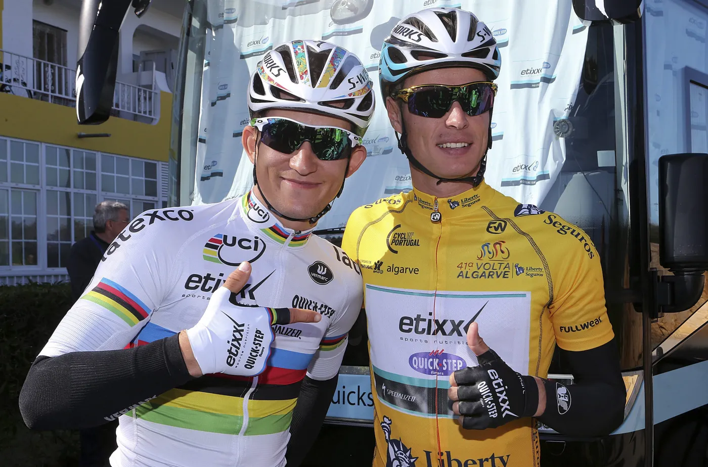 Michał Kwiatkowski  (z lewej)