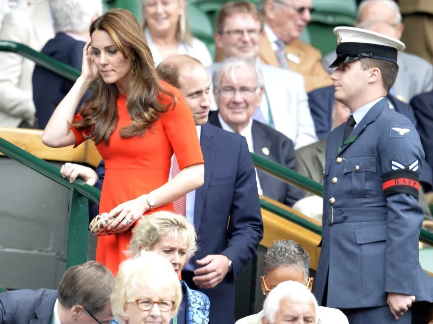 Niewiarygodnie szczupła księżna Kate na trybunach Wimbledonu