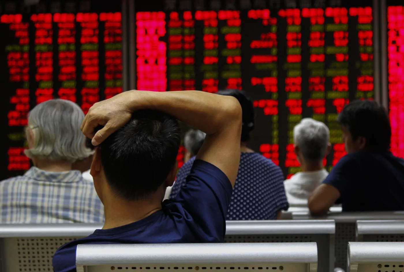 Wykresy giełdy w Pekinie