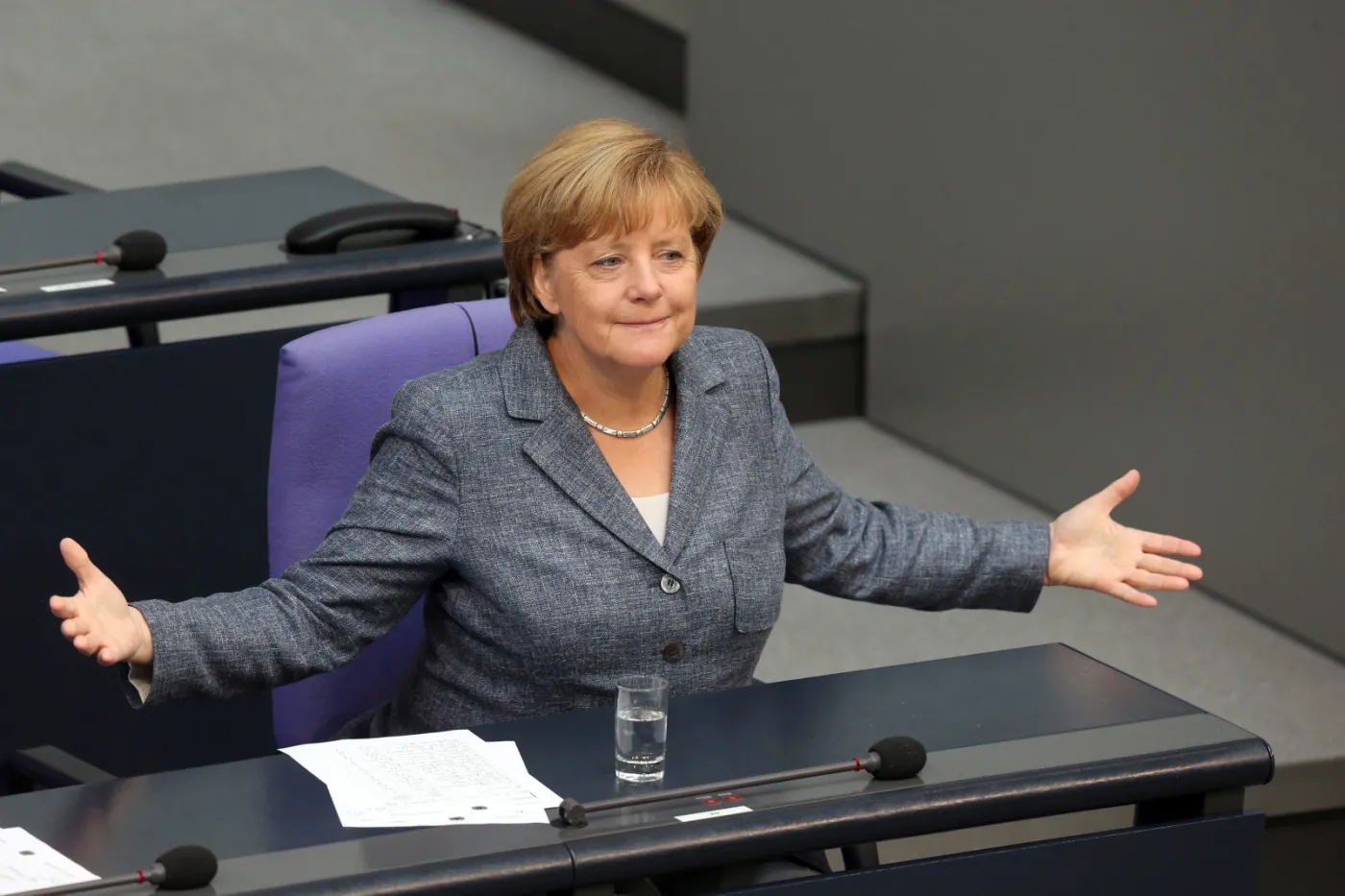 Angela Merkel w Bundestagu