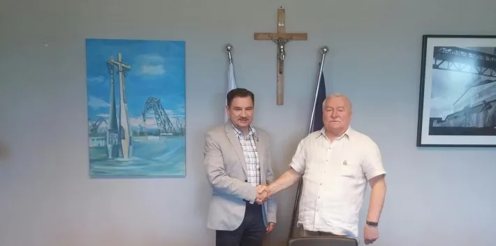 Piotr Duda i Lech Wałęsa