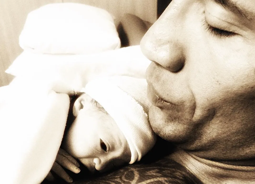 Dwayne Johnson z córeczką