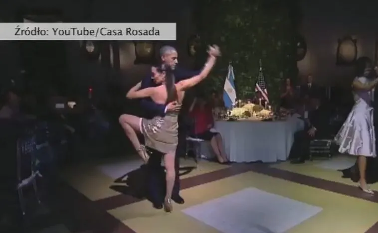 Barack Obama tańczy tango
